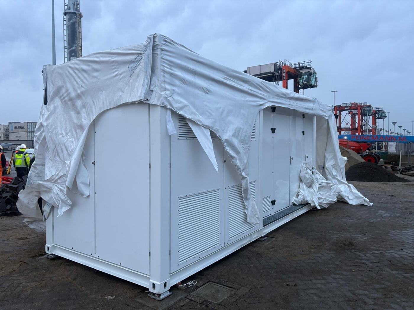 Meting — Uitzetwerk fundering technische cabine